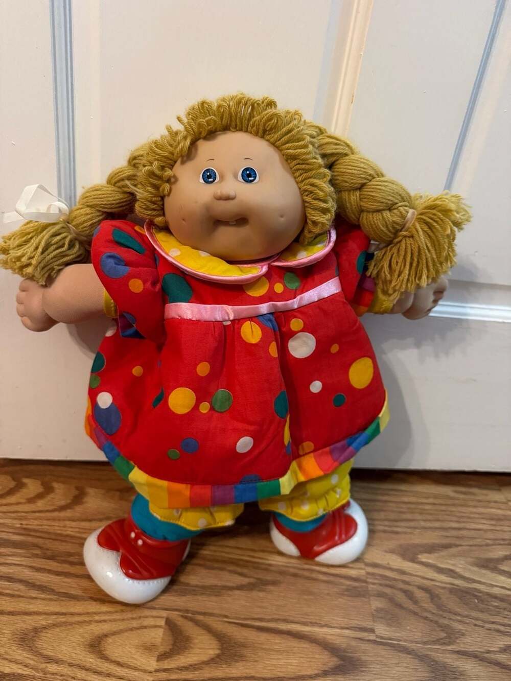 Cabbage Patch Kids Circus Clown Doll Blonde Hair Blue Eyes Vintage